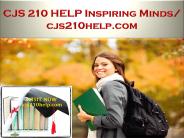 CJS 210 HELP Inspiring Minds / cjs210help.com