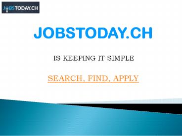 Jobstoday.ch – Best way to Search Jobs