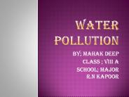 water pollution