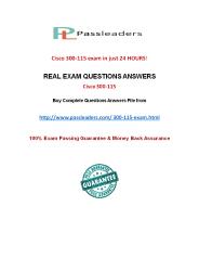 Passleader 300-115 Practice Questions