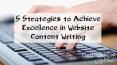 5 strategies to achieve excellence in website content writing PowerPoint PPT Presentation