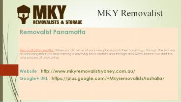 Removalist Parramatta