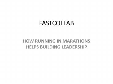 HOW RUNNING IN MARATHONS HELPS BUILDING LEADERSHIP