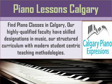 Music Lessons Calgary