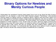 Using Intraday Trading Charts to Trade Binary Options