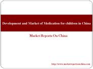 Medication for children in China