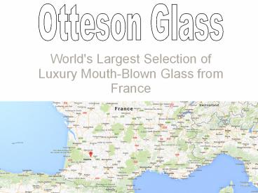 Mouth Blown Glass Lamp