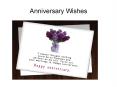 Anniversary Wishes (3) PowerPoint PPT Presentation