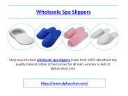 Wholesale Spa Slippers