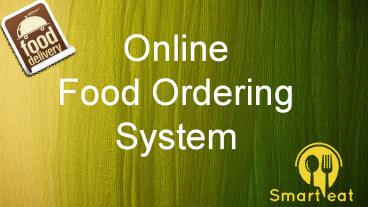 online Food Ordering System - Smarteat