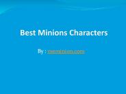 Minions Characters 2016