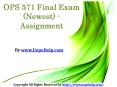 OPS 571 Final Exam (Newest) - Assignment PowerPoint PPT Presentation