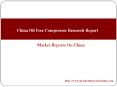 China Oil Free Compressor Research Report PowerPoint PPT Presentation