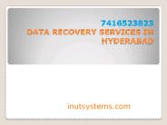 Data recovery services in Hyderabad