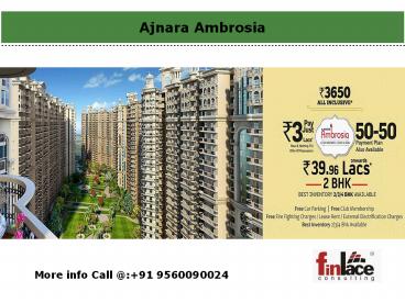 Ajnara Ambrosia Spanish Stylish Homes Noida