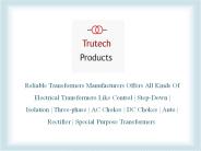 Control Transformer Manufacturers In India