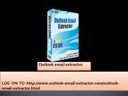 How to extract email addresses from Ms outlook?