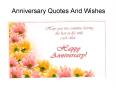 Anniversary Quotes And Wishes PowerPoint PPT Presentation