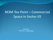 M3m tee point – commercial space in sector 65