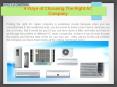 4 Ways of Choosing The Right AC Company PowerPoint PPT Presentation