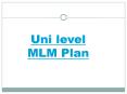 MLM Recharge-MLM Uni Level Plan-MLM Gift Plan-MLM Business India PowerPoint PPT Presentation