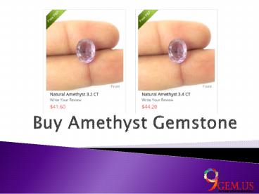 Buy Amethyst Gemstone Online