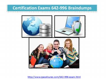 Pass4sure 642-996 CCNP Data Center