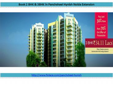 Panchsheel Hynish Affordable Apartments Noida Extension