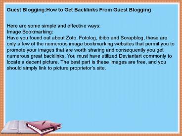 Image Sharing:How To Build Backlinks From Image Sharing