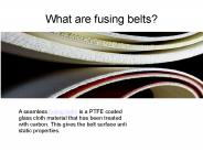 what are fusing belts