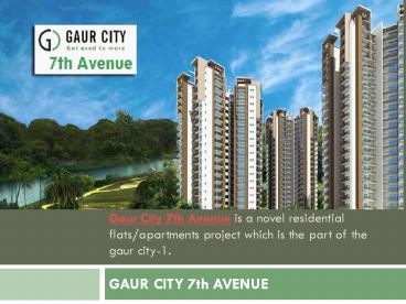 Gaur City 7th Avenue
