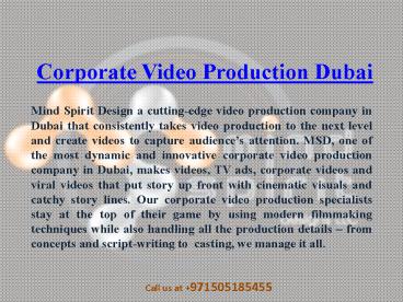 Video Production Company Dubai