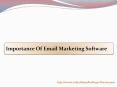 Importance Of Email Marketing Software PowerPoint PPT Presentation