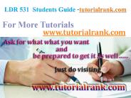 LDR 531 Course Success Begins / tutorialrank.com