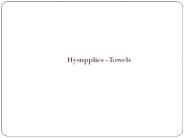 Terry Bar Towels