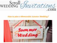 How to plan a Memorable Summer Wedding
