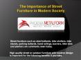 The Importance of Street Furniture in Modern Society PowerPoint PPT Presentation