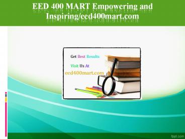 EED 400 MART Empowering and Inspiring/eed400mart.com