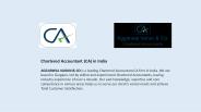 Chartered Accountant CA in India