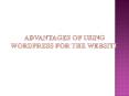 Advantages Of WordPress PowerPoint PPT Presentation