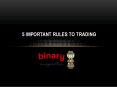  5 Important Rules to Trading PowerPoint PPT Presentation