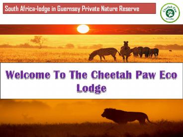 lodge in  Guernsey Private Nature Reserve