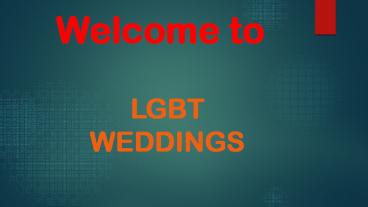 Gay Friendly Wedding Venues