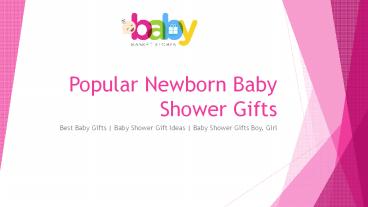 Popular Newborn Baby Shower Gifts