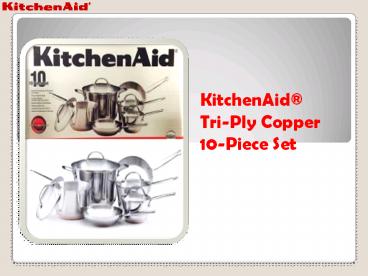 KitchenAid® Copper Cookware Indonesia