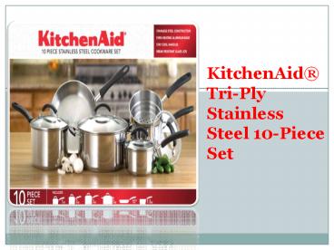 KitchenAid® Stainless Steel Cookware Set