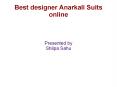 Best Designer Anarkali Suits Online