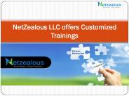 NetZealous LLC offers Customized Trainings