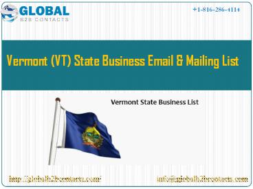 Vermont  State Business Email & Mailing List