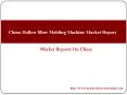 China Hollow Blow Molding Machine Market Report PowerPoint PPT Presentation